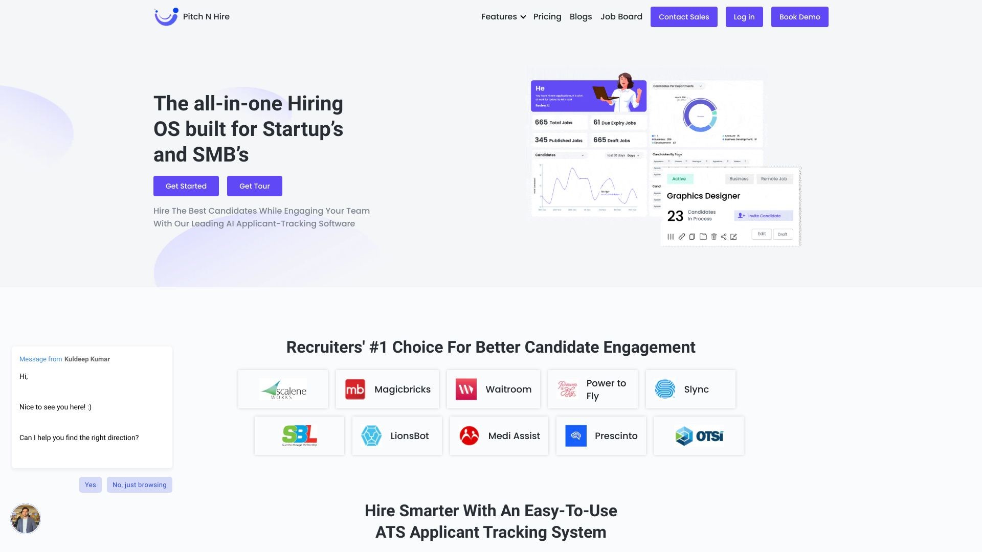 Pitch N Hire Applicant Tracking Software 截图