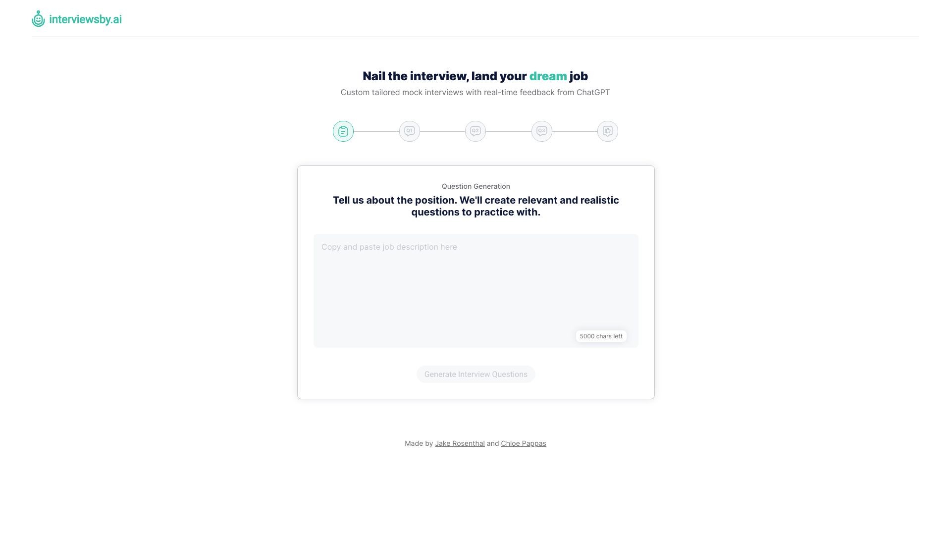 Interviews by AI 截图