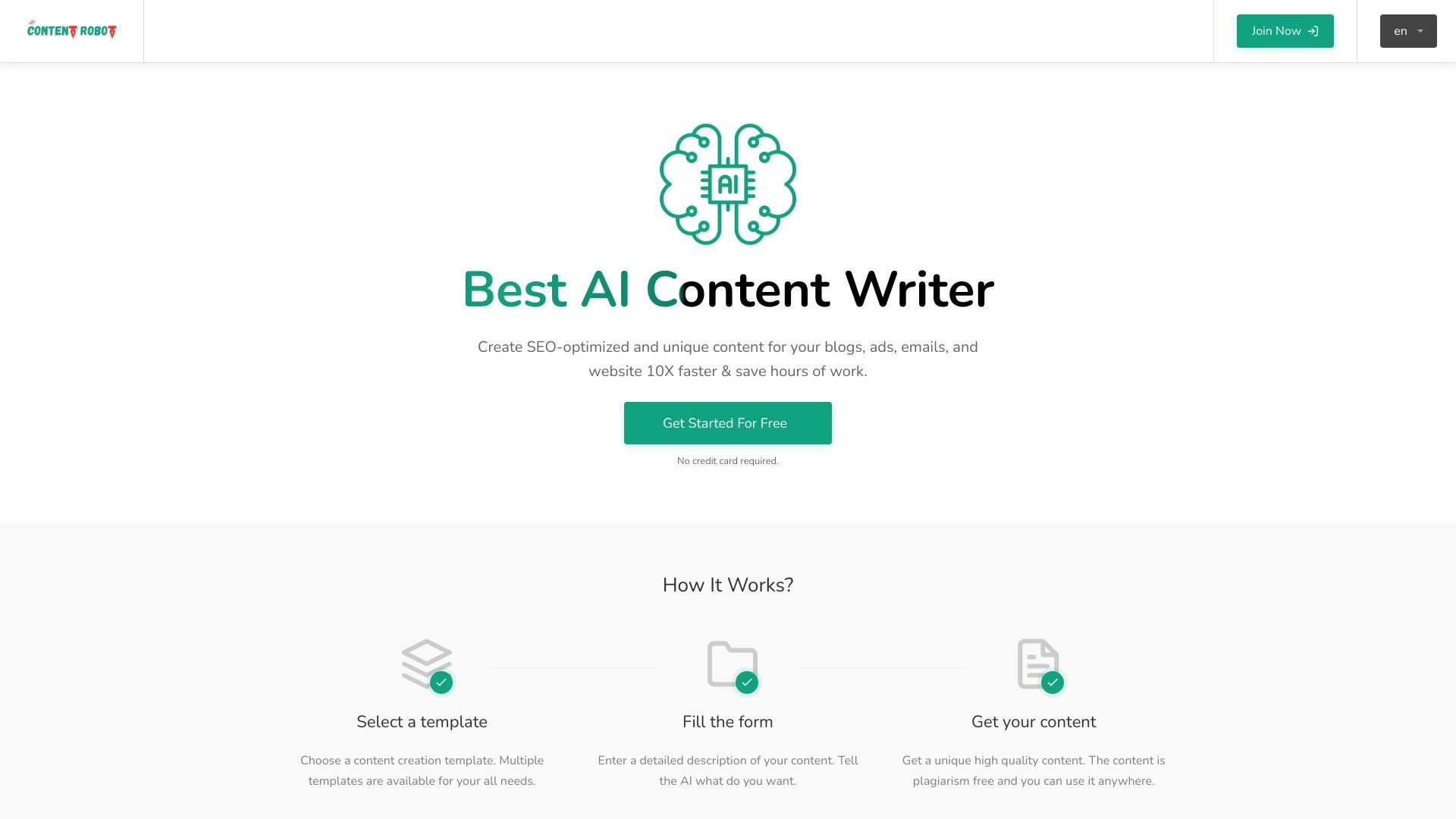 AI Content Writer 截图