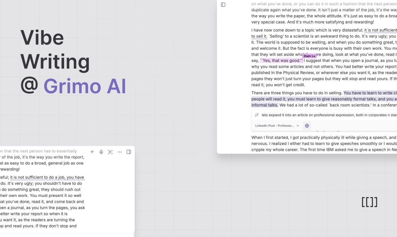 Grimo AI (Alpha) 截图