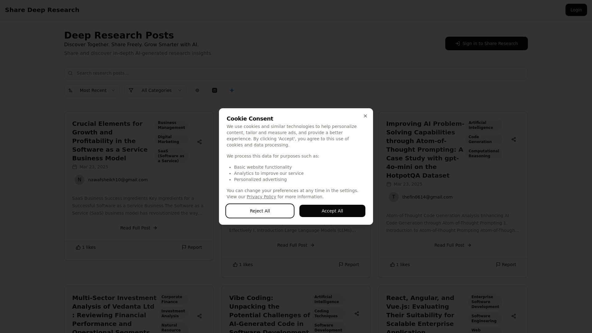 Share Deep Research 截图