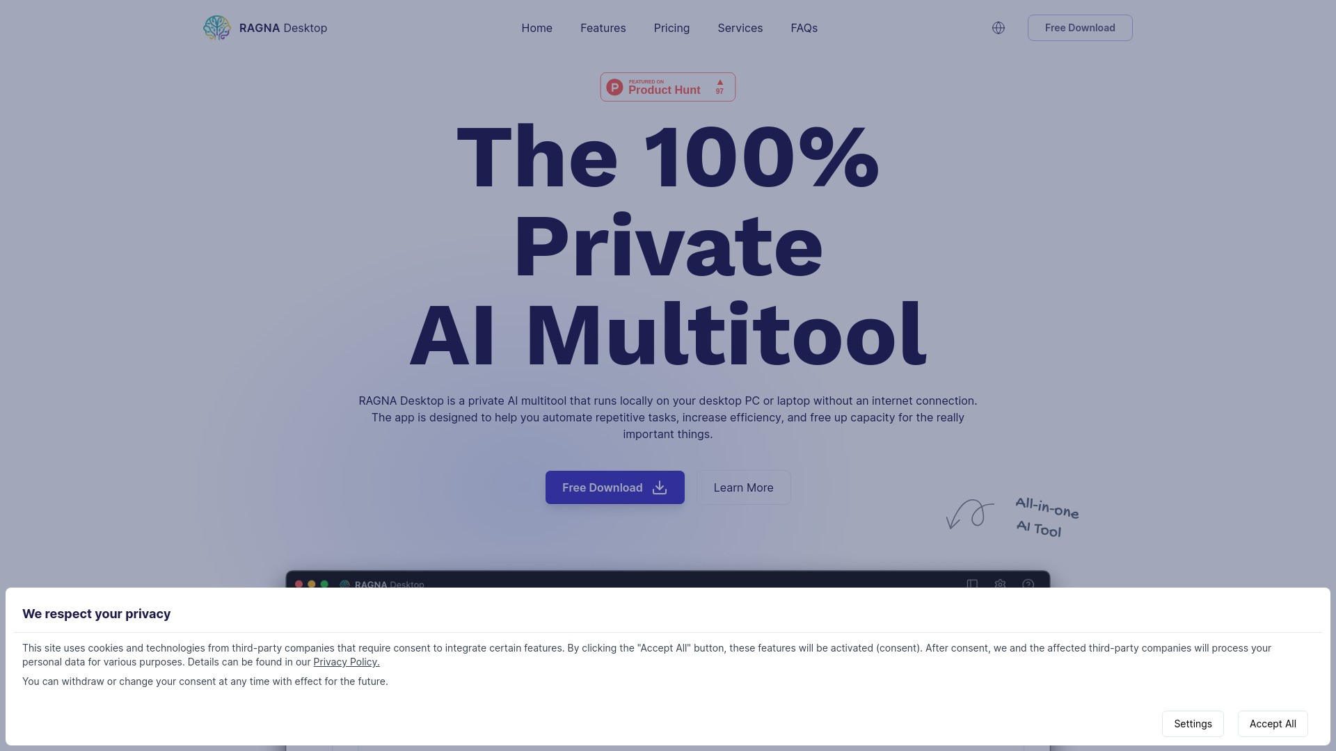 RAGNA Desktop 截图