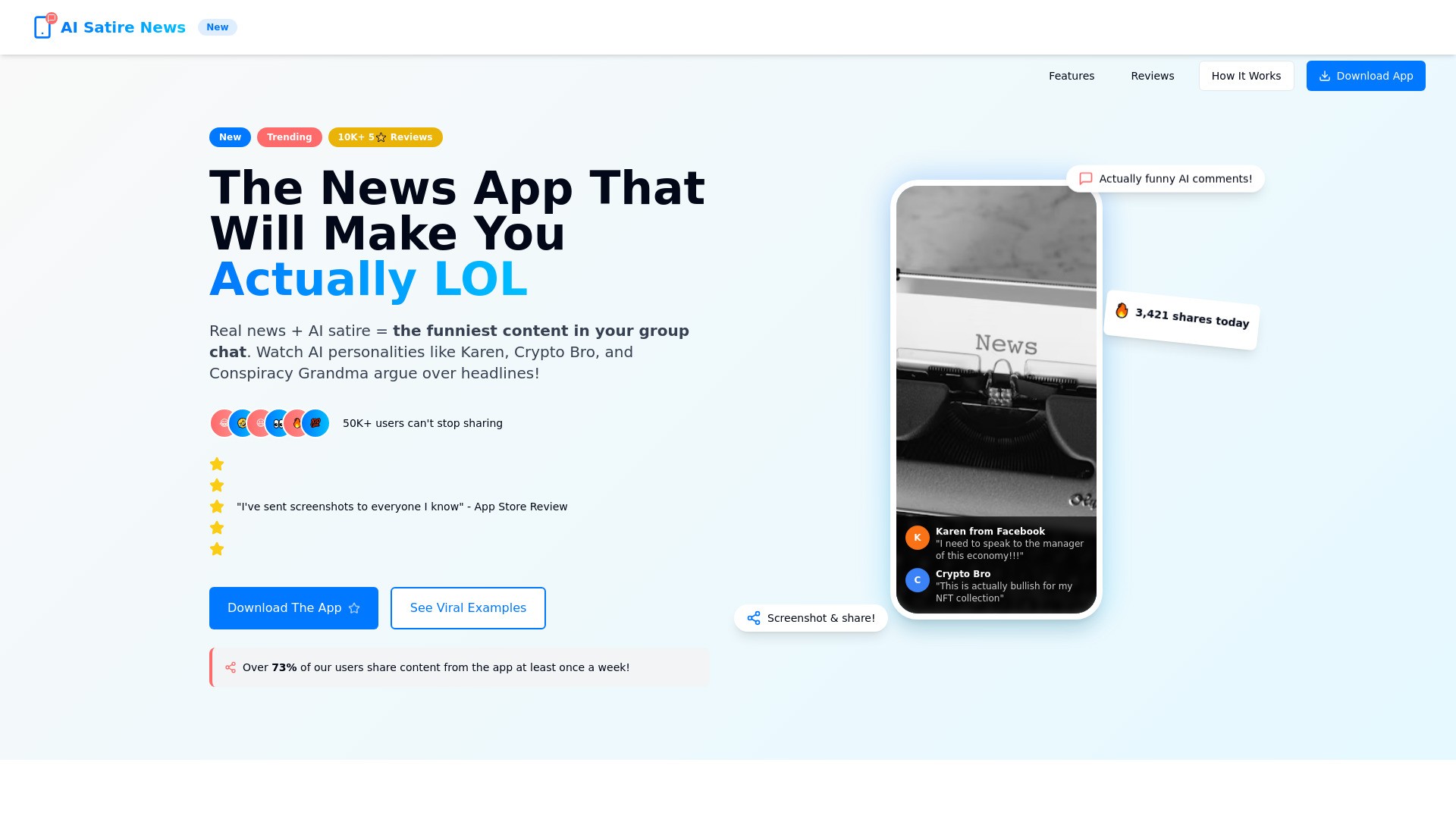 AI Satire News 截图
