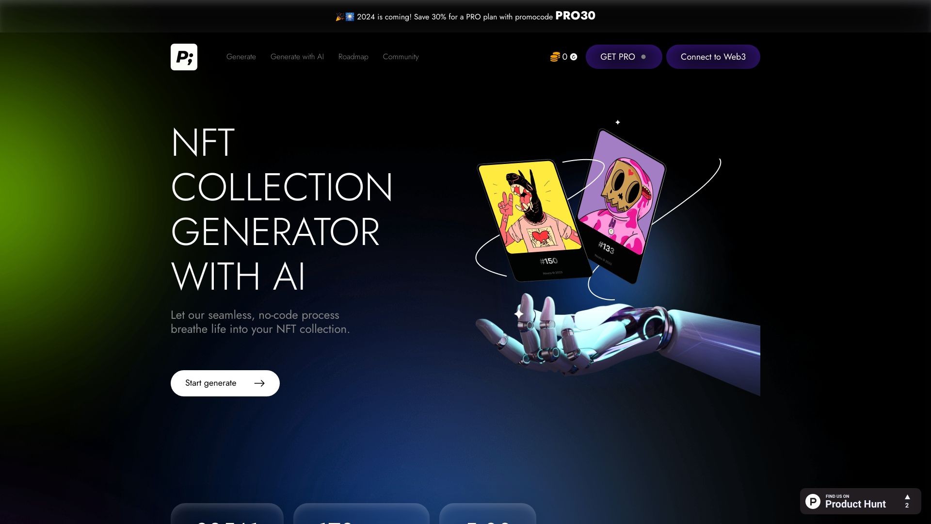 NFT Collection Generator with AI 截图
