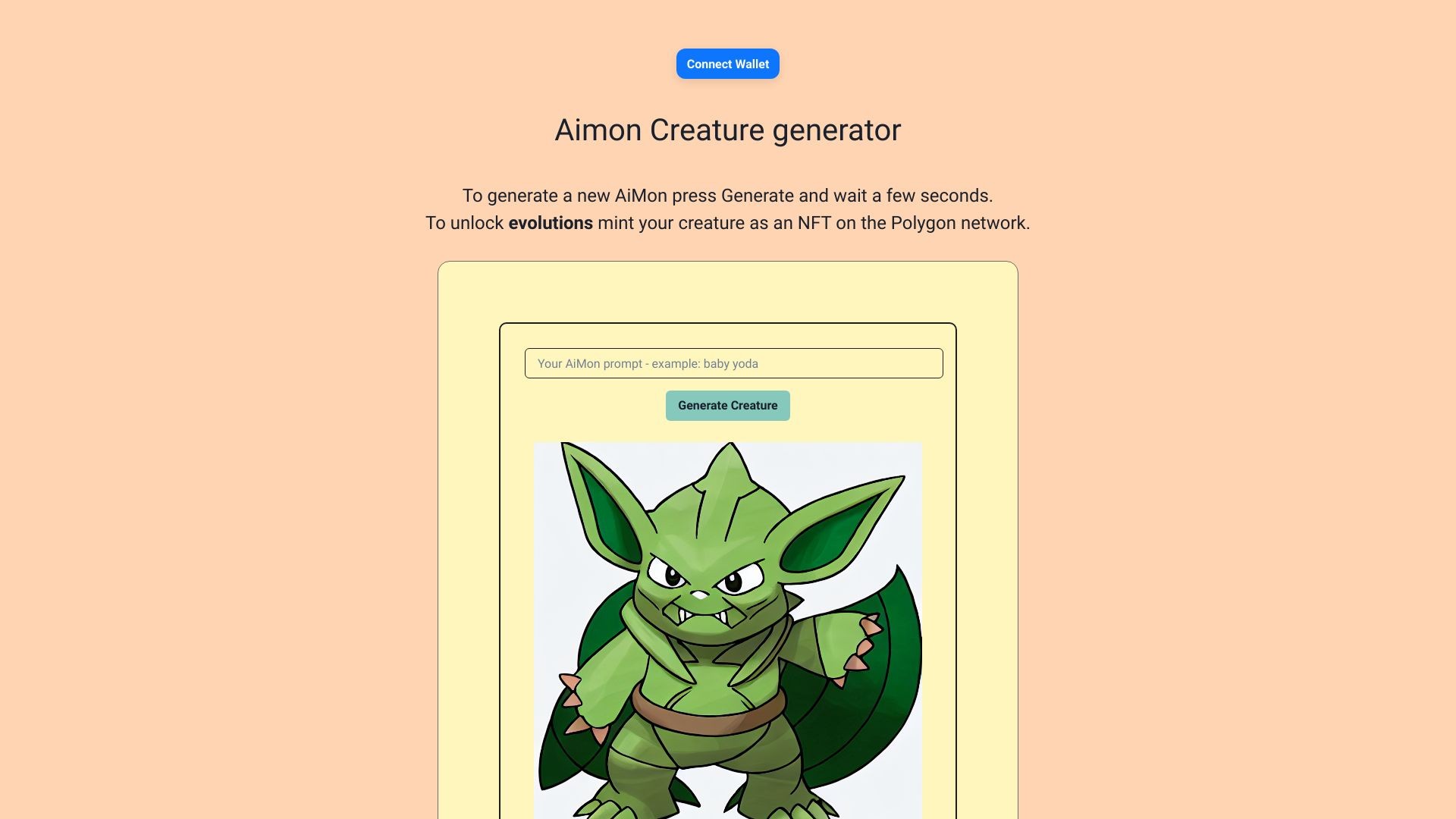 Aimons.xyz AI-generated creatures 截图