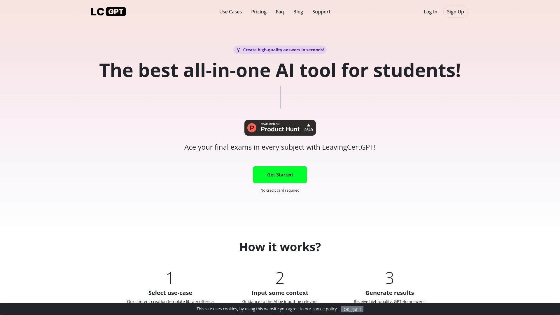 Leaving Cert GPT 截图
