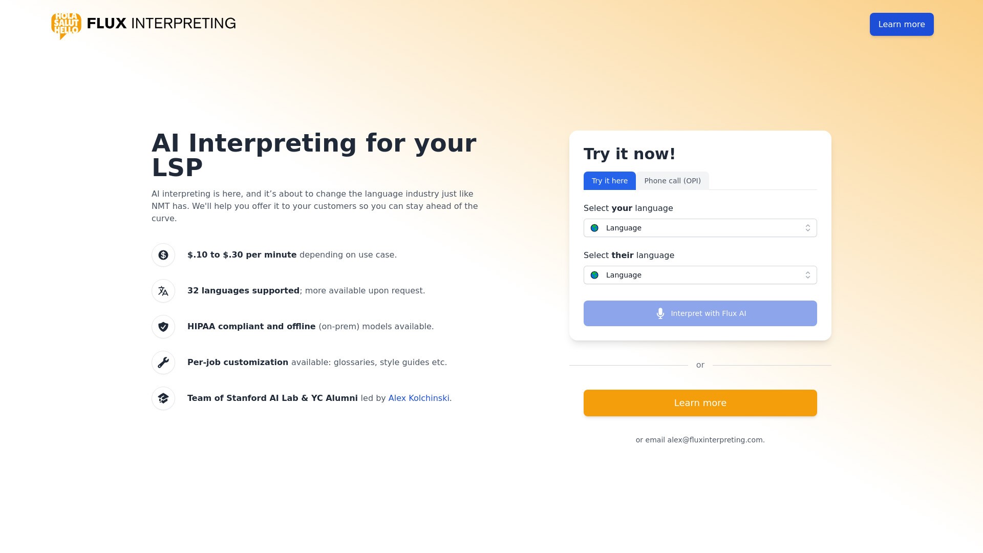 TranslateMyCall.com 截图