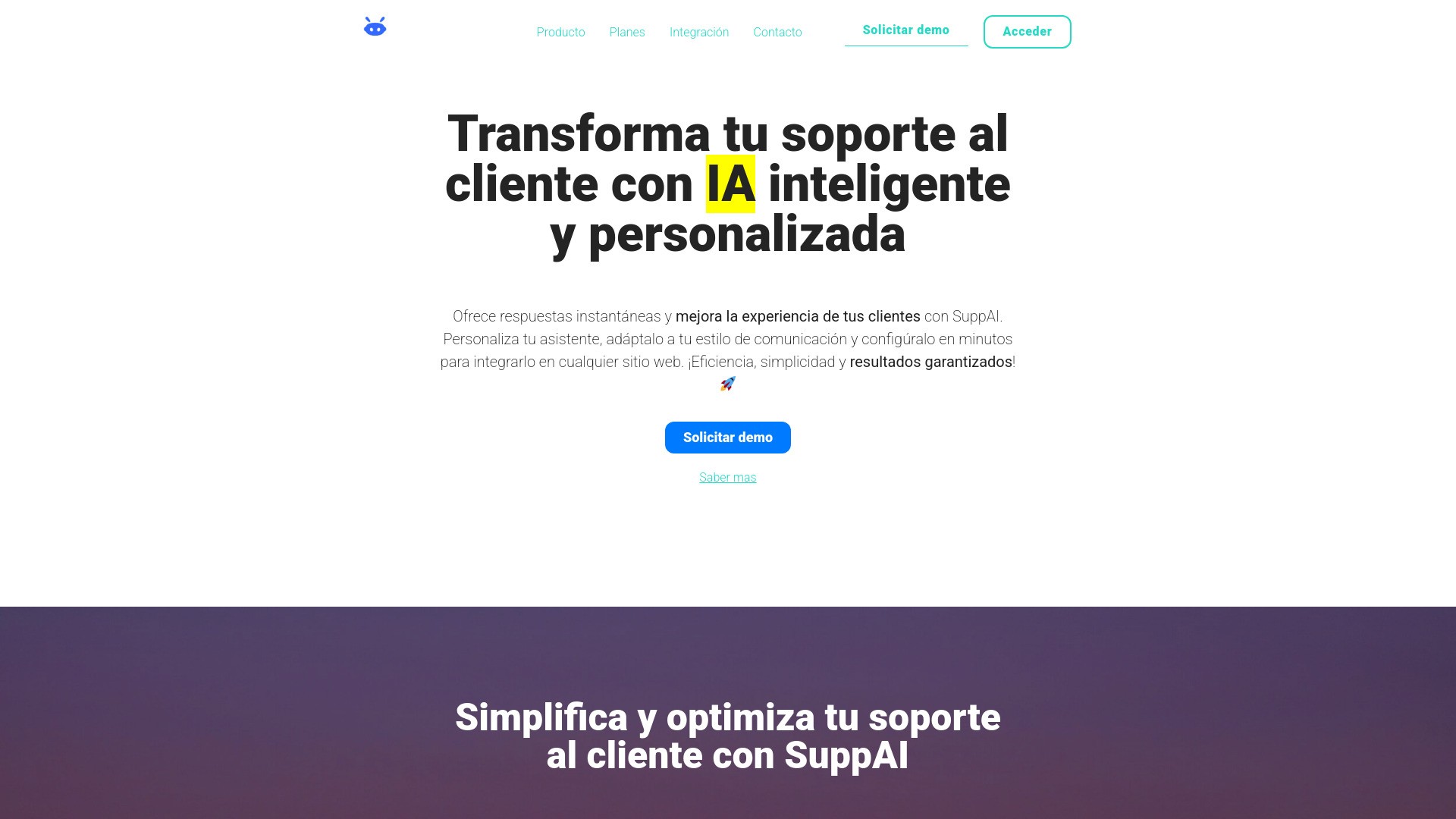 Suppai.io - El chat de soporte con IA 截图