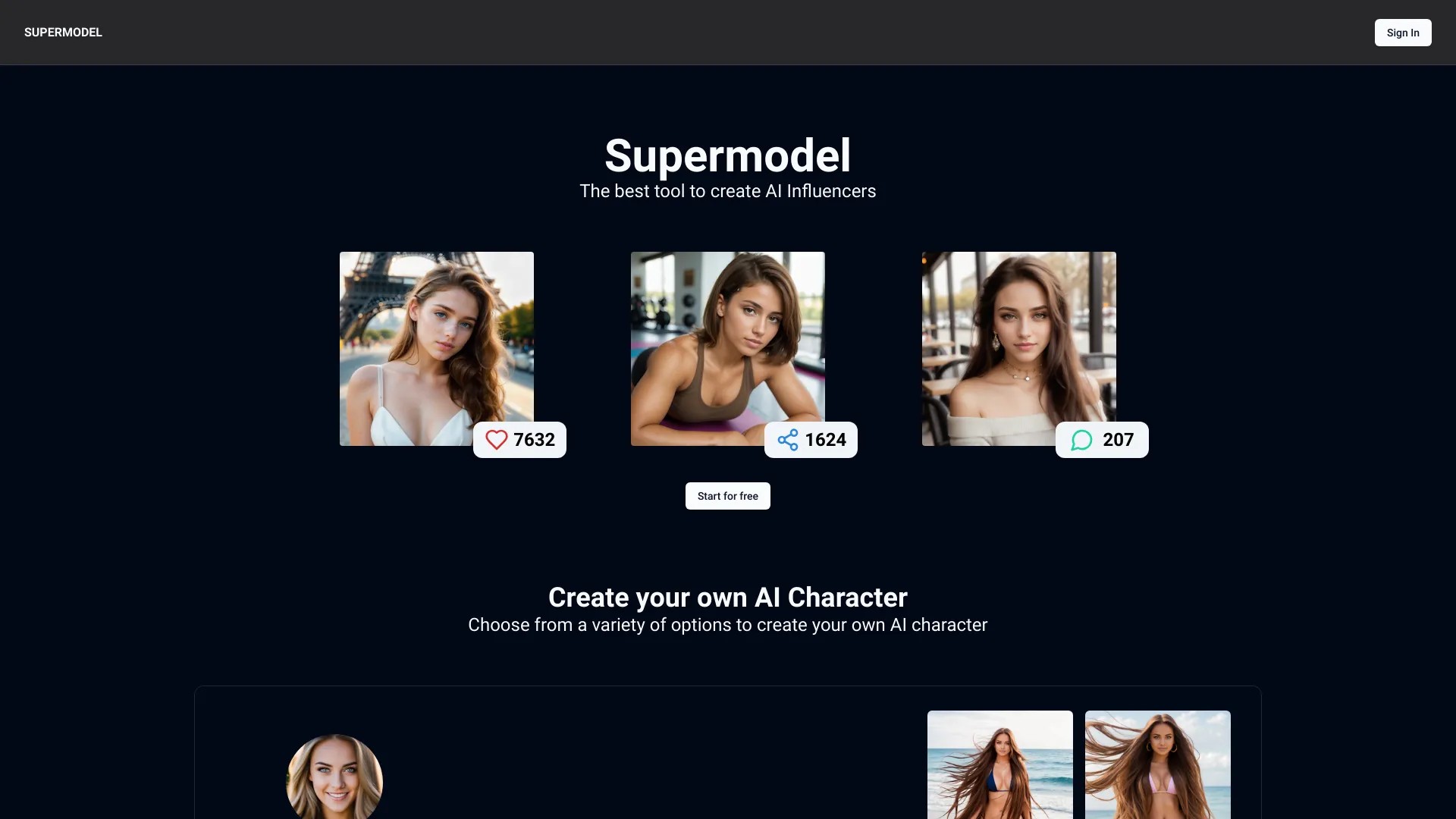 SupermodelsAI 截图