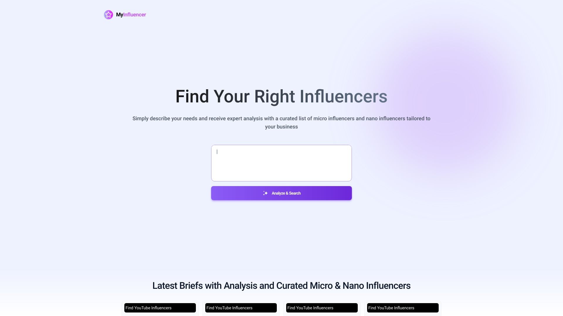 MyInfluencer - Find the Right Influencers for small businesses and startups 截图