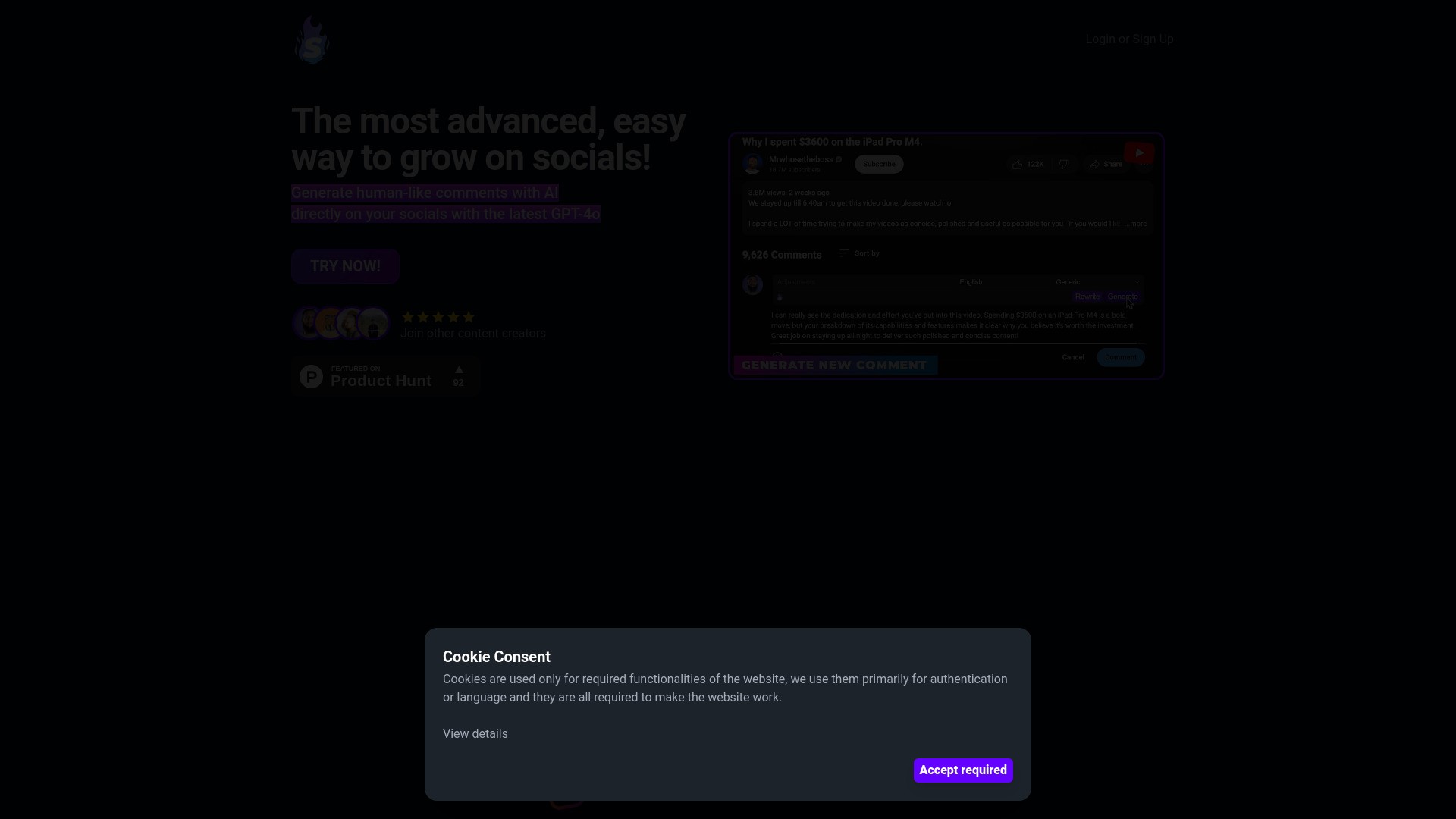 Super Comments AI 截图