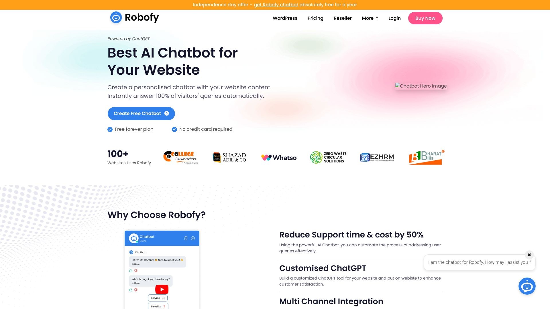 Robofy AI Chatbot 截图