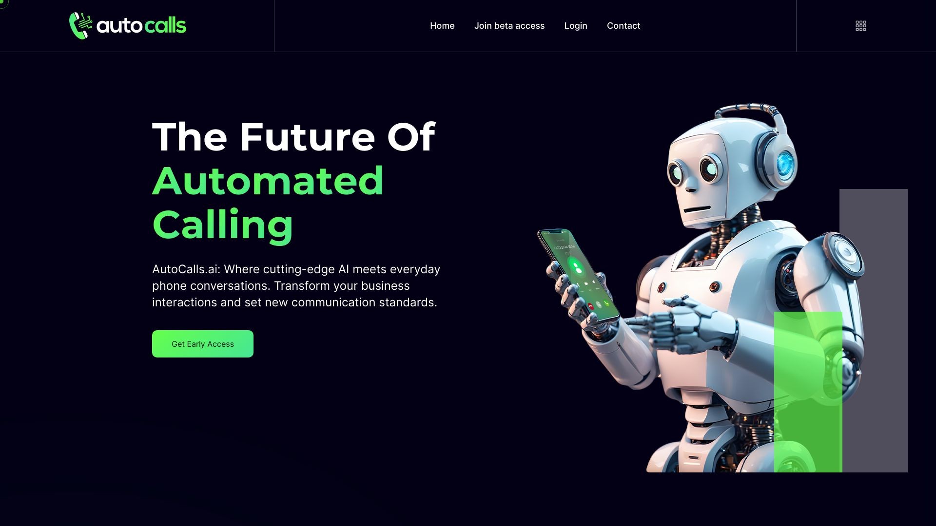 AutoCalls.ai - AI Phone Communications 截图