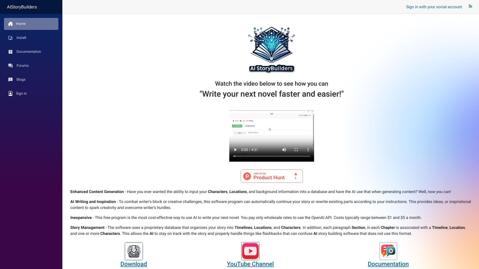 AIStoryBuilders 截图