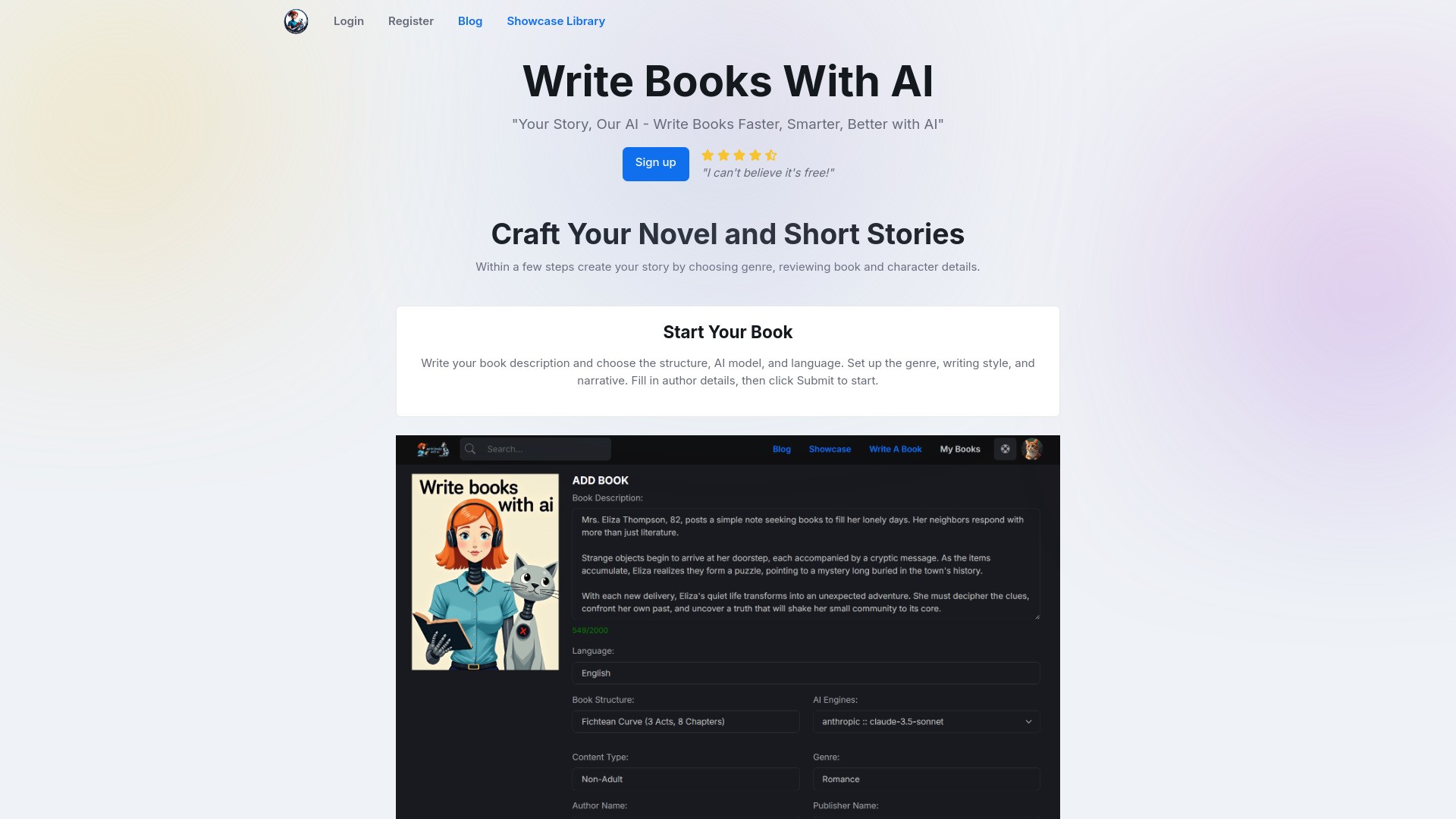 Write Books with AI 截图