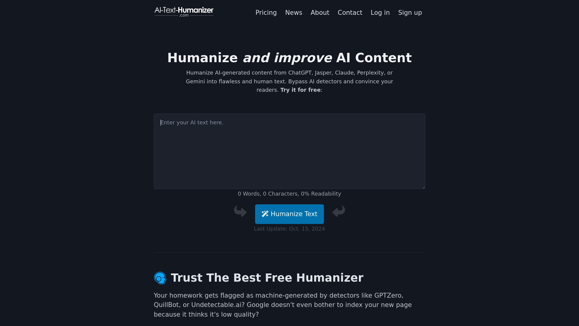 AI Text Humanizer 截图