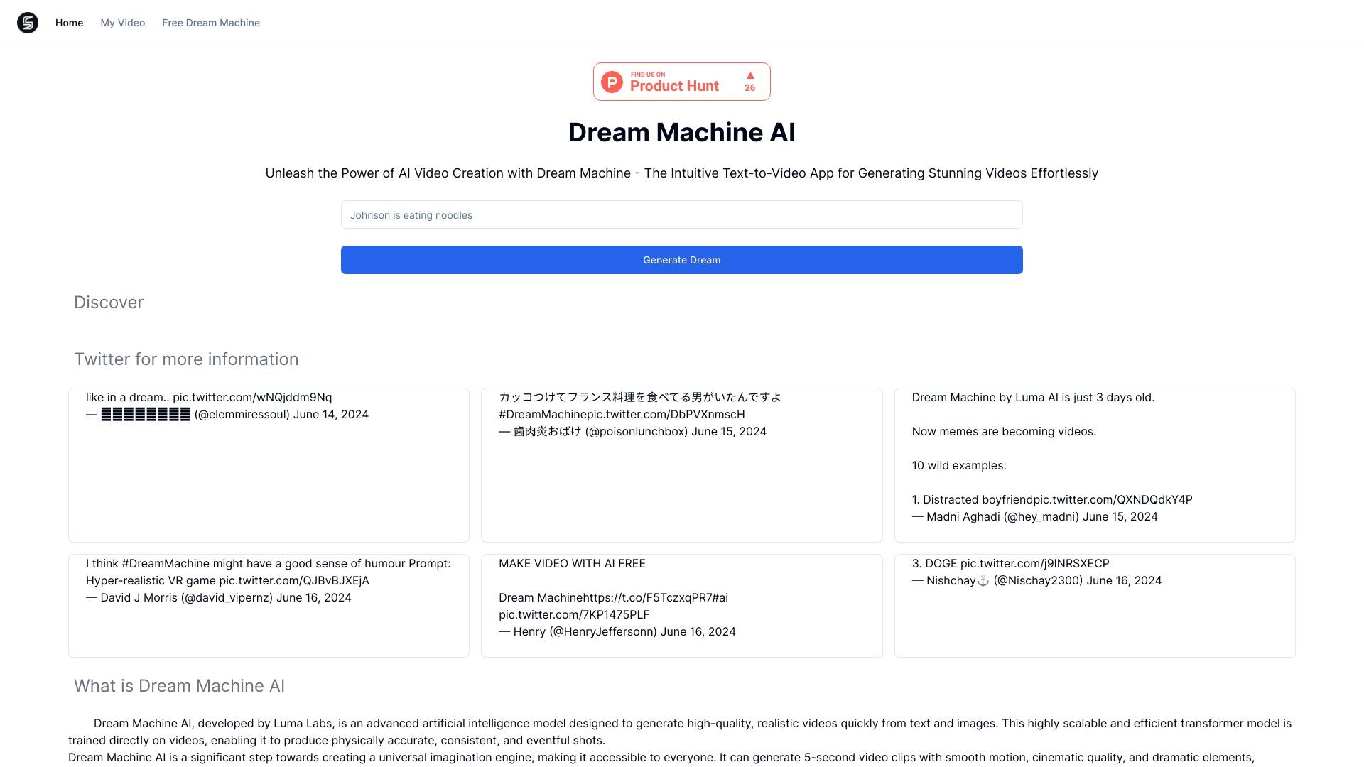 Dream Meachine AI 截图