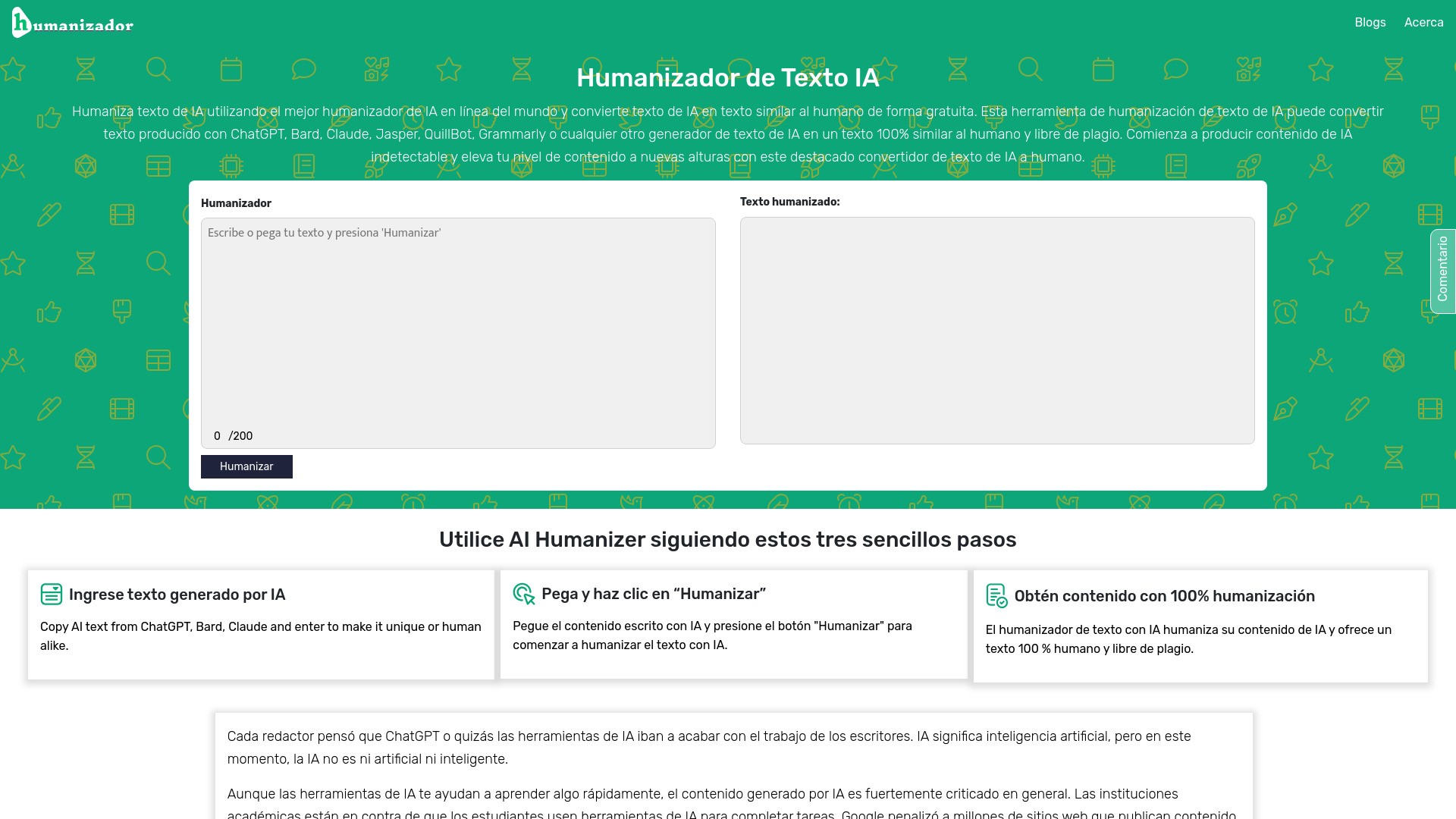 Humanizador de IA 截图