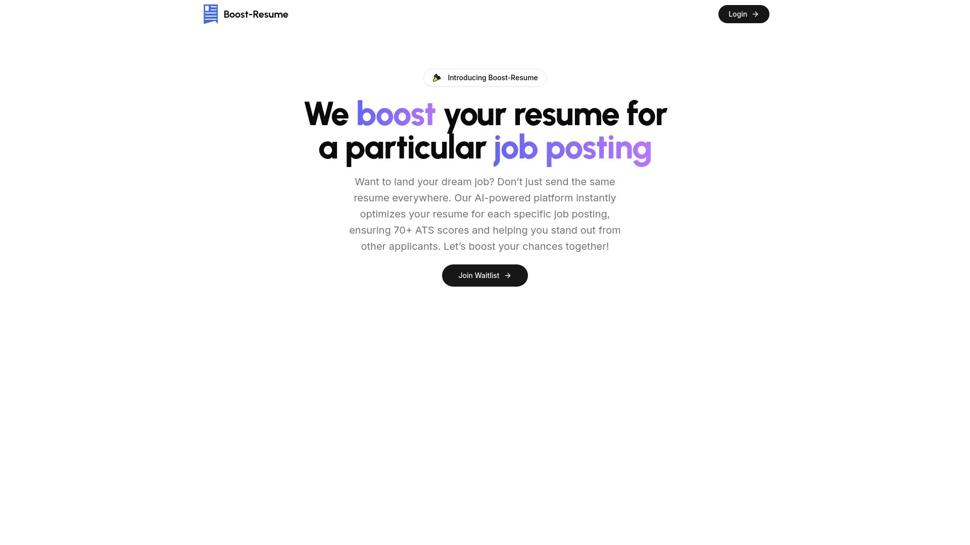 Boost-Resume 截图