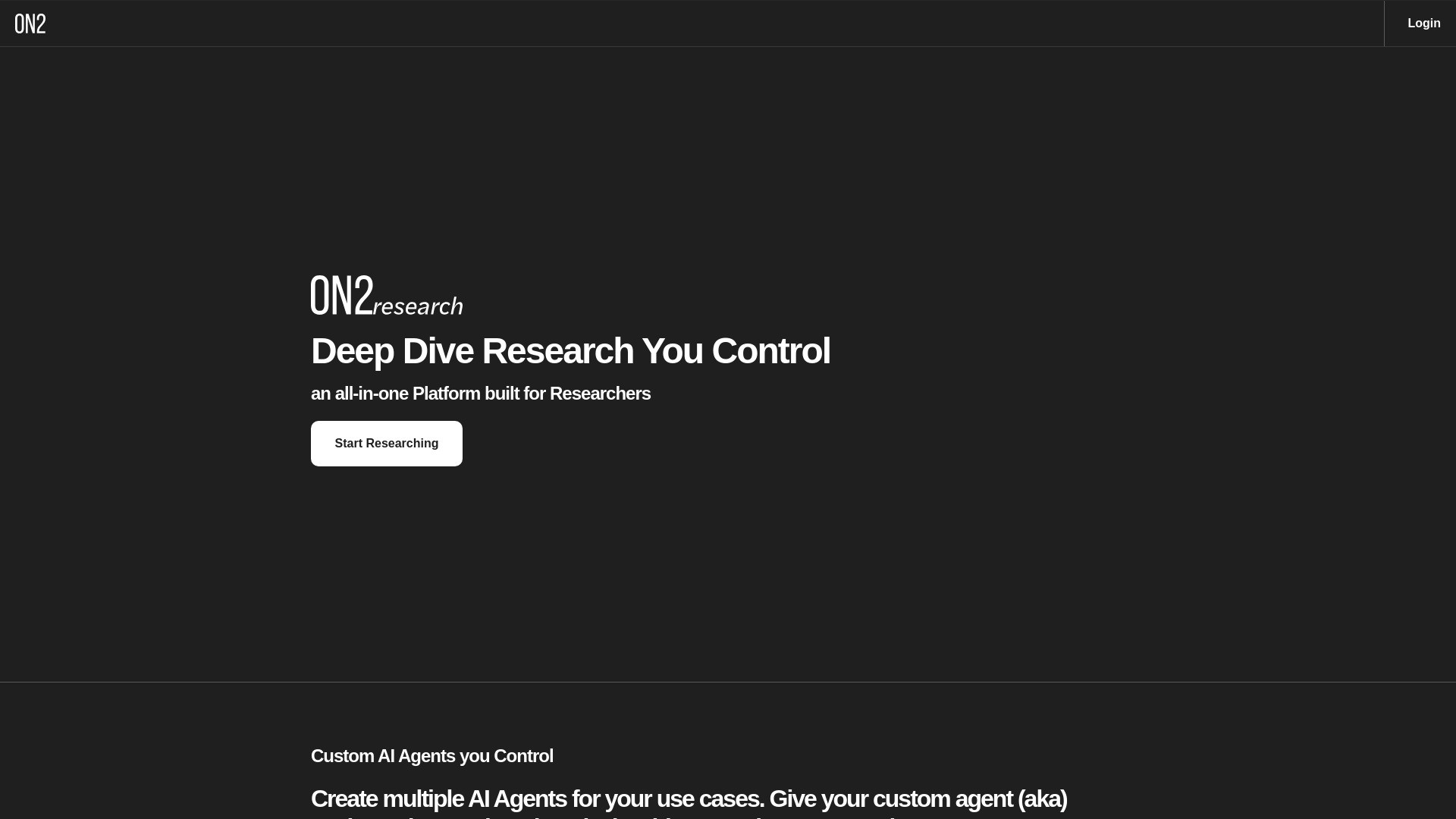 ON2research - Deep Dive Research 截图