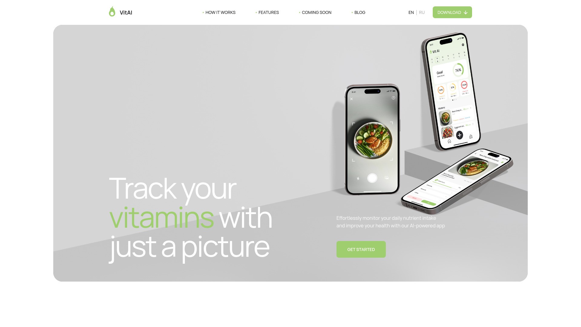 VitAI – Your Pocket Nutrition Assistant 截图