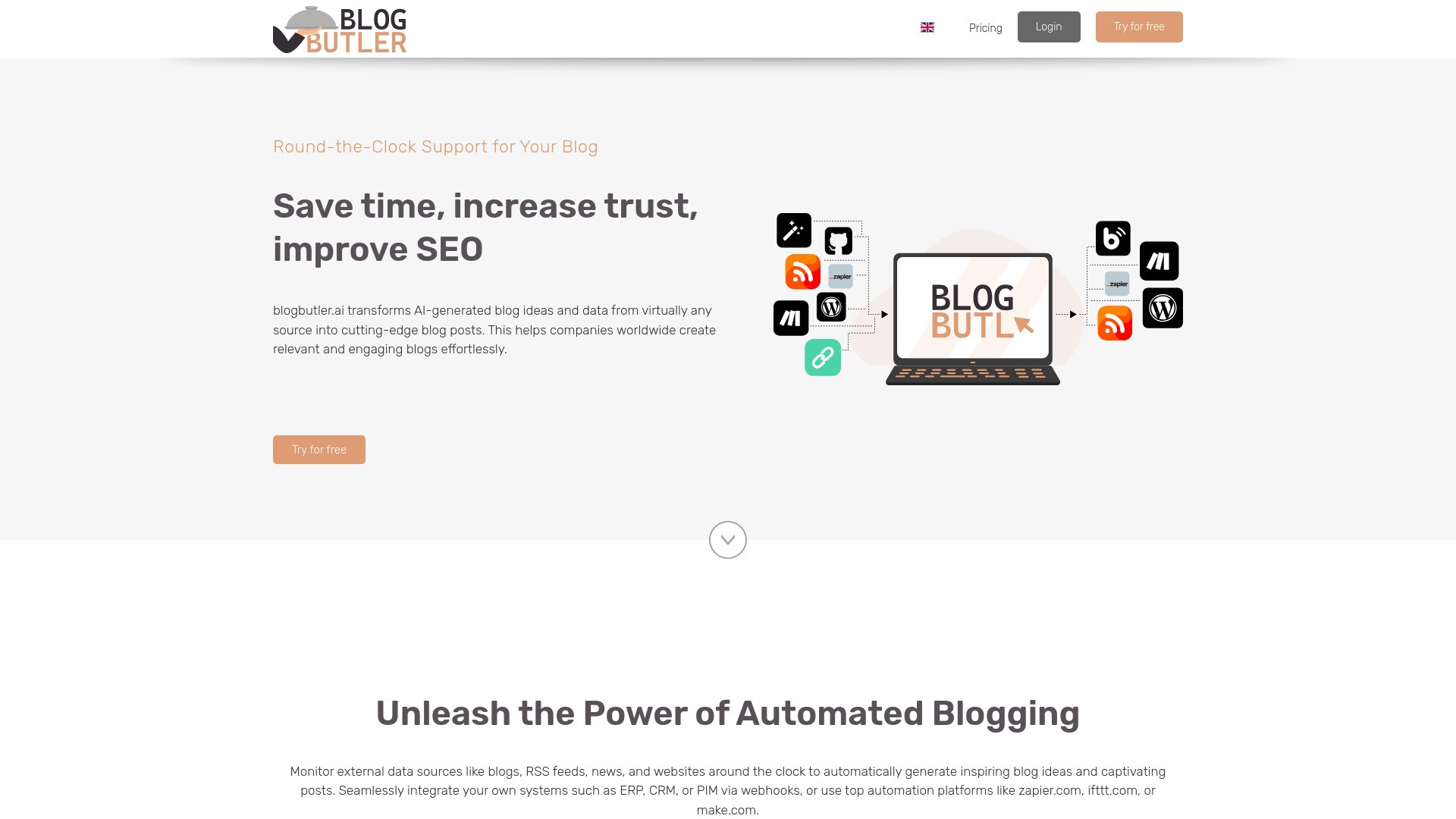 Blogbutler Ai 截图