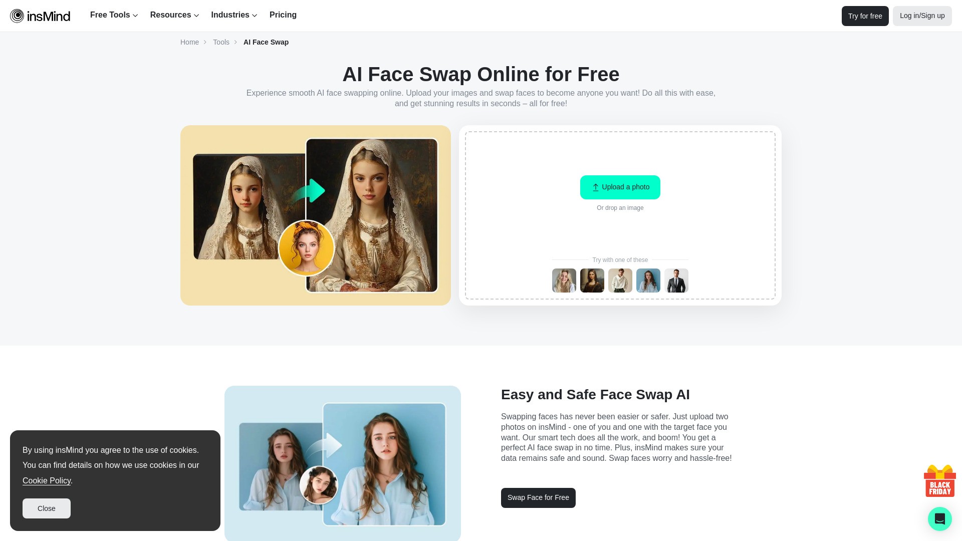 insMind AI Face Swap 截图