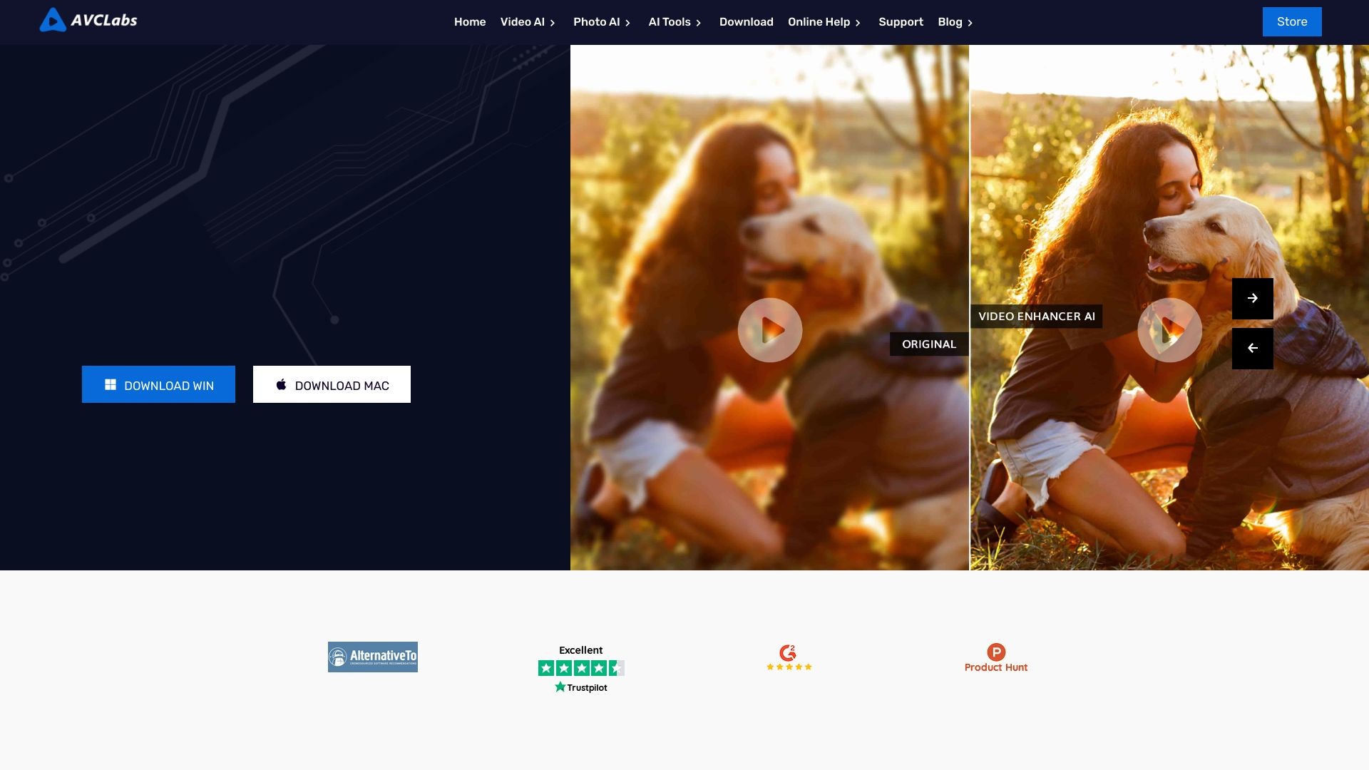 AVCLabs Video Enhancer AI 截图