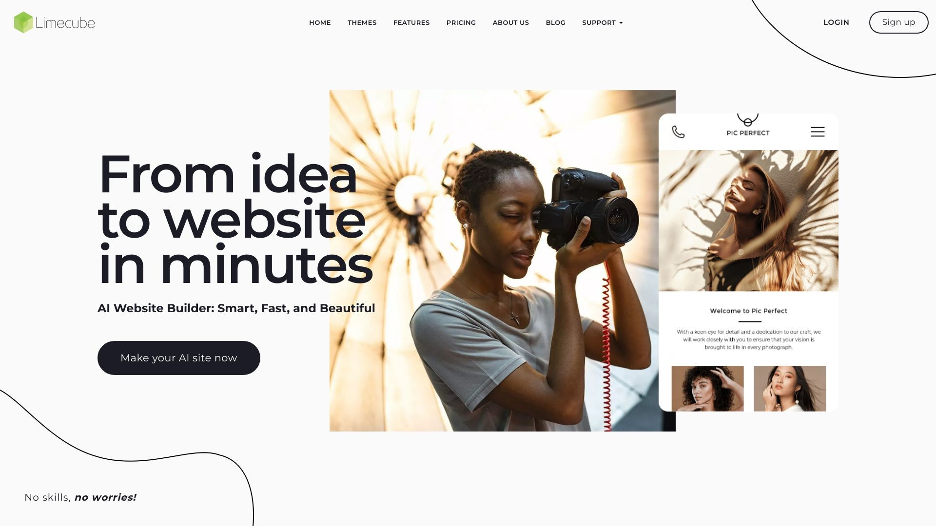 Limecube AI Website Builder 截图