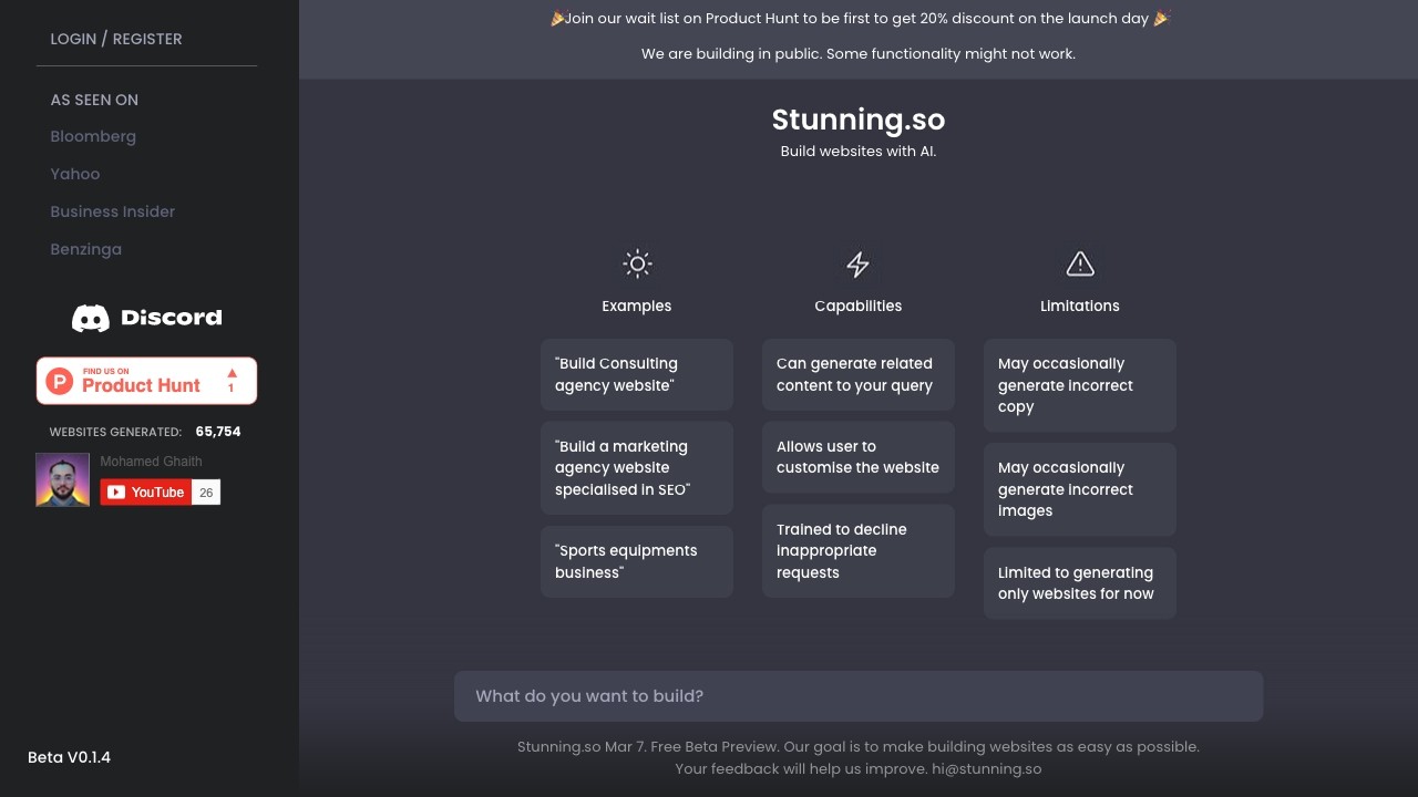 ChatGPT Website Builder 截图