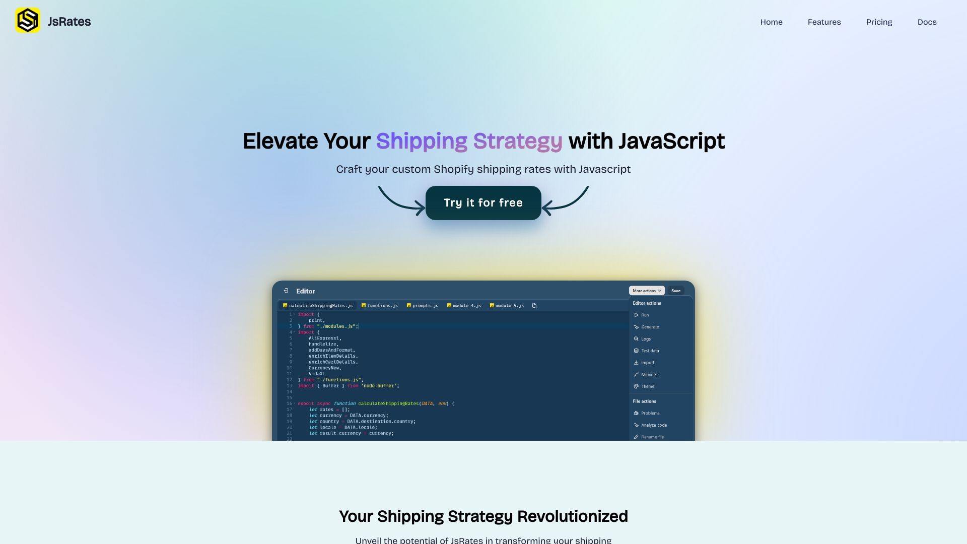 JsRates: Custom Shipping Rates 截图