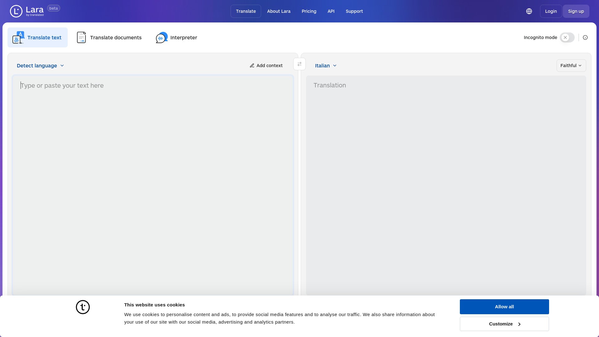 Lara Translate 截图