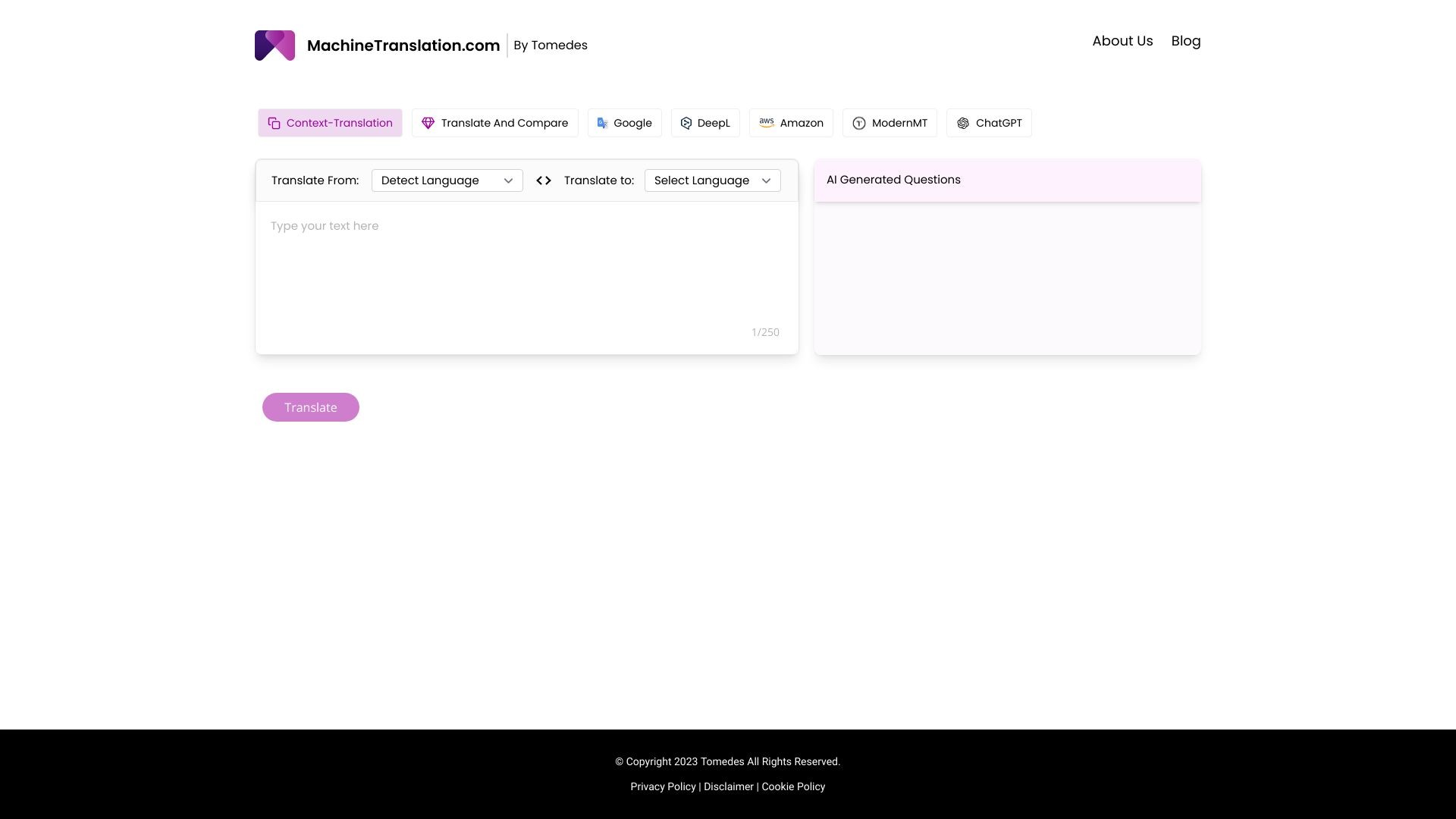 MachineTranslation 截图