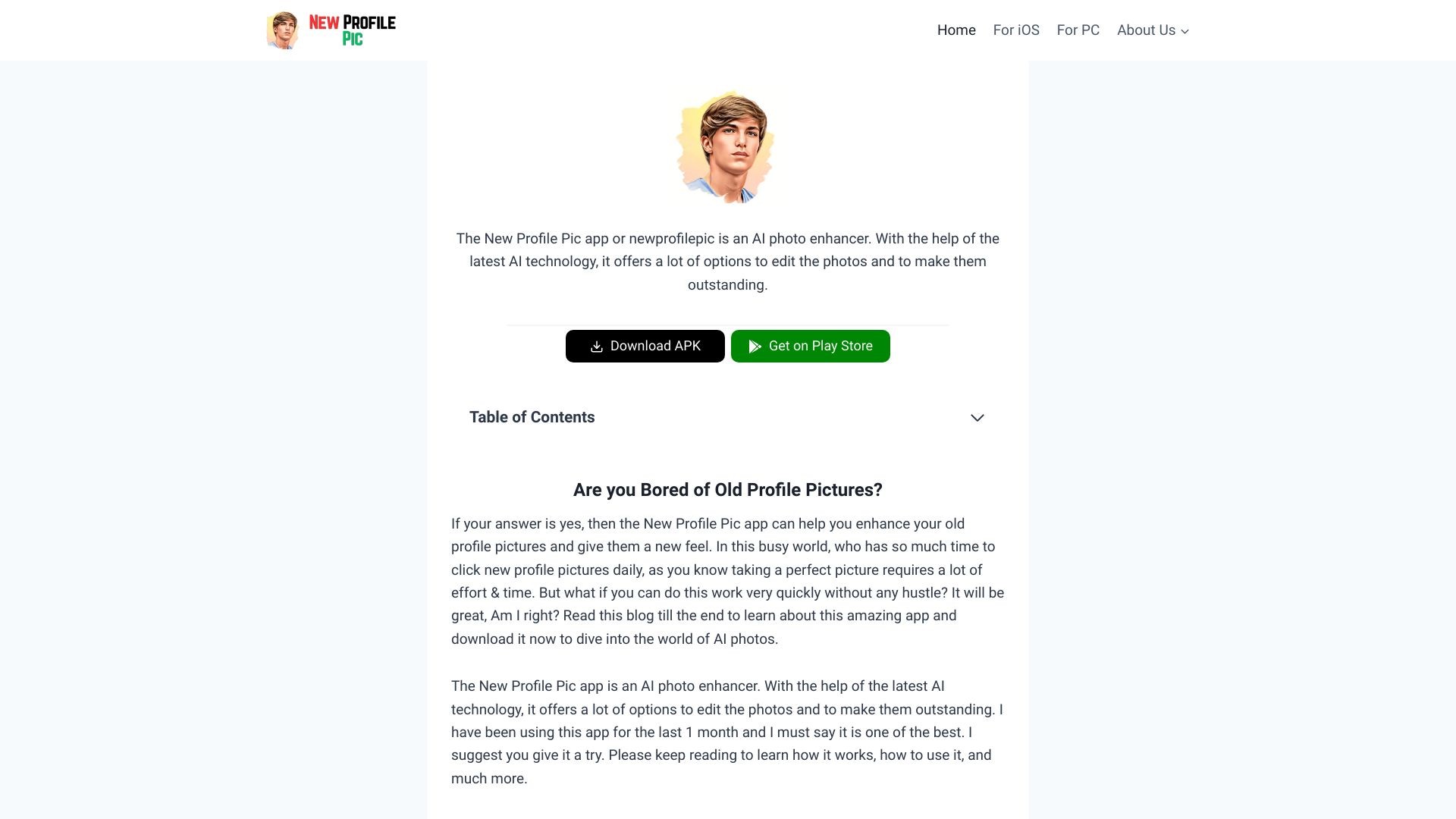 New Profile Pic App 截图