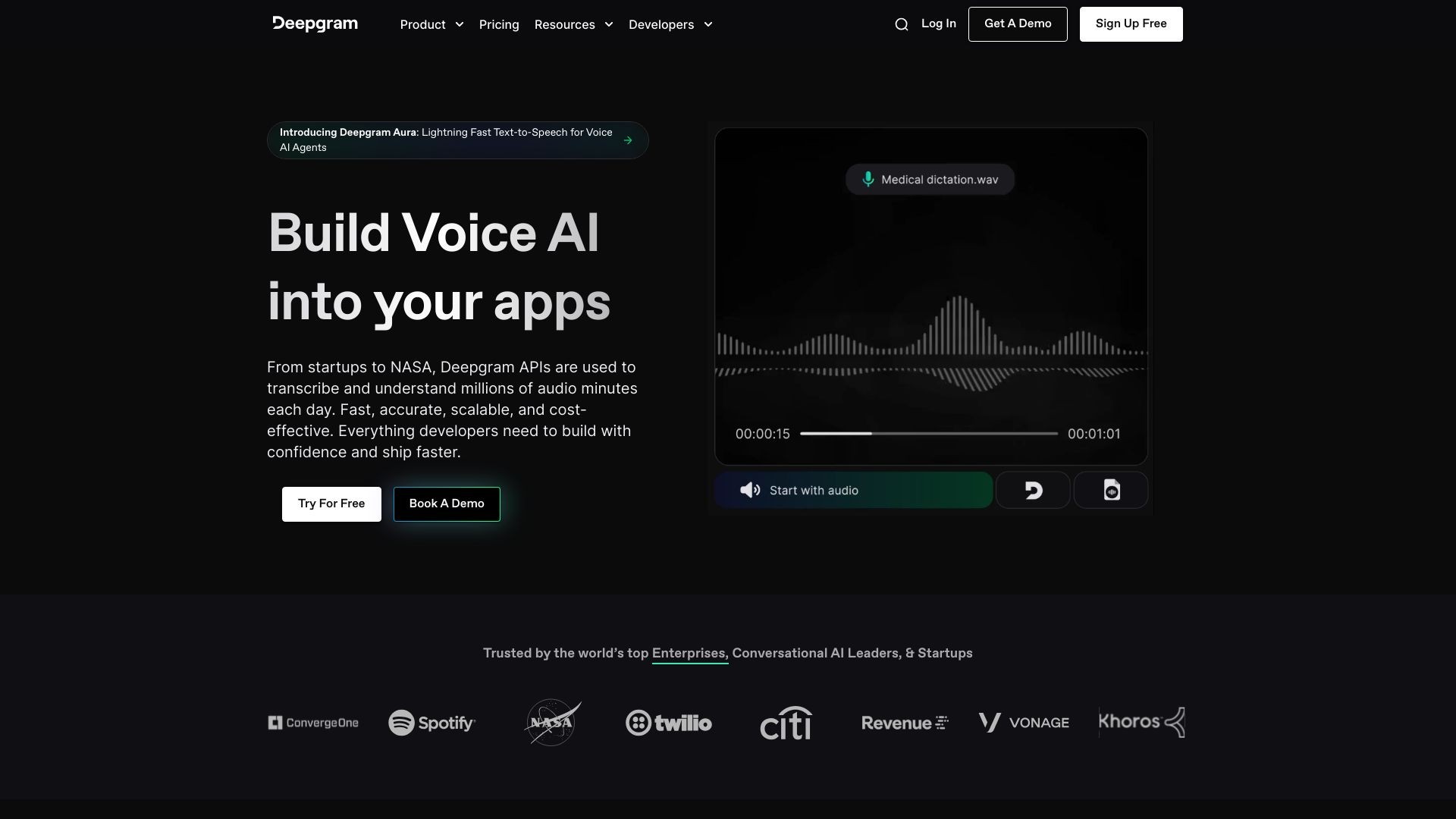 Deepgram Voice AI 截图