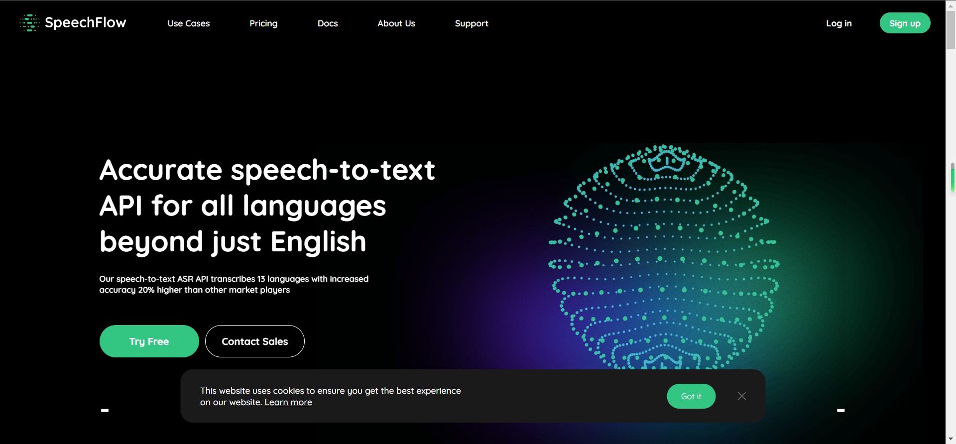 SpeechFlow - Advanced Speech-to-Text API 截图