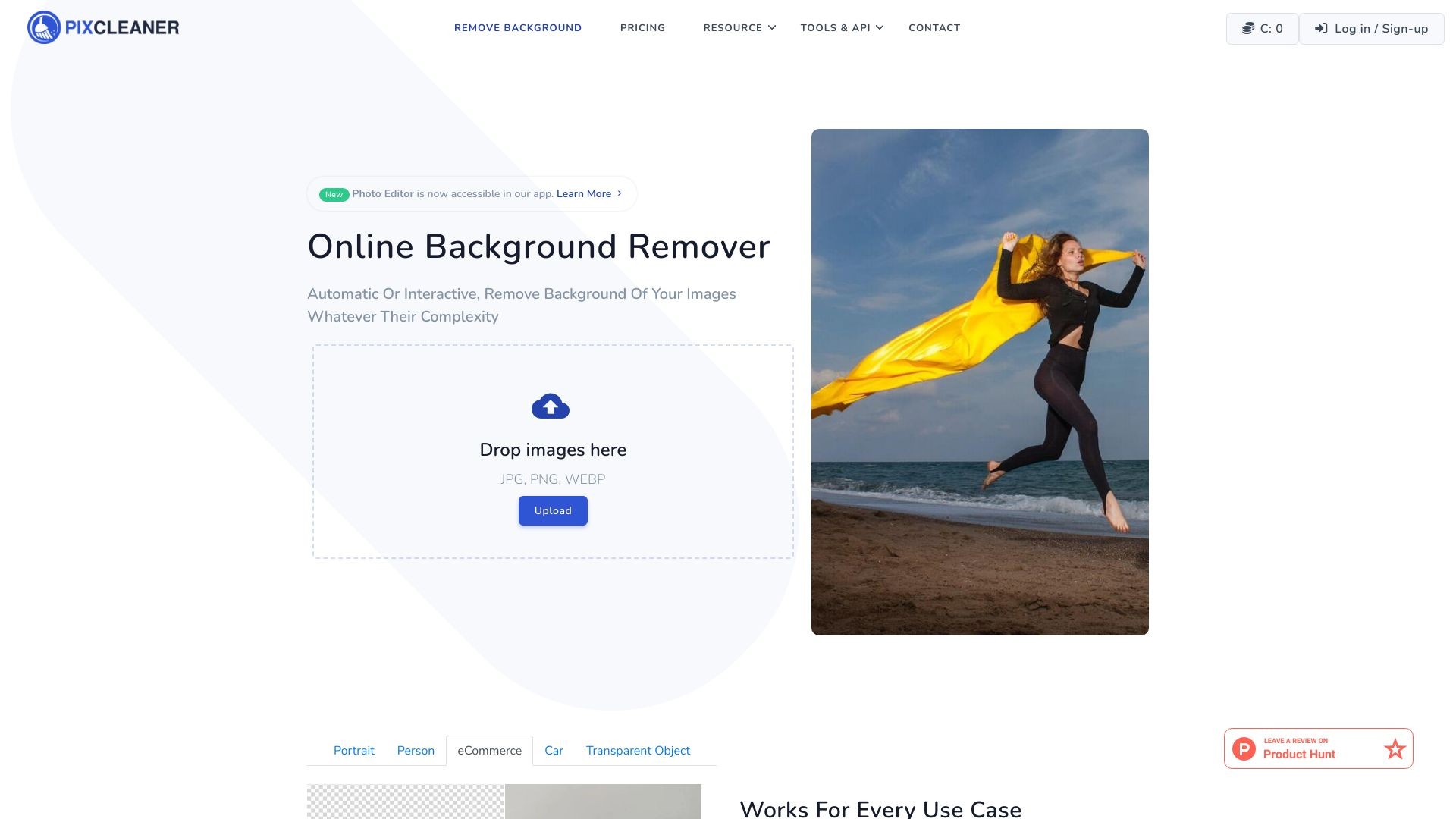 Pixcleaner remove background 截图