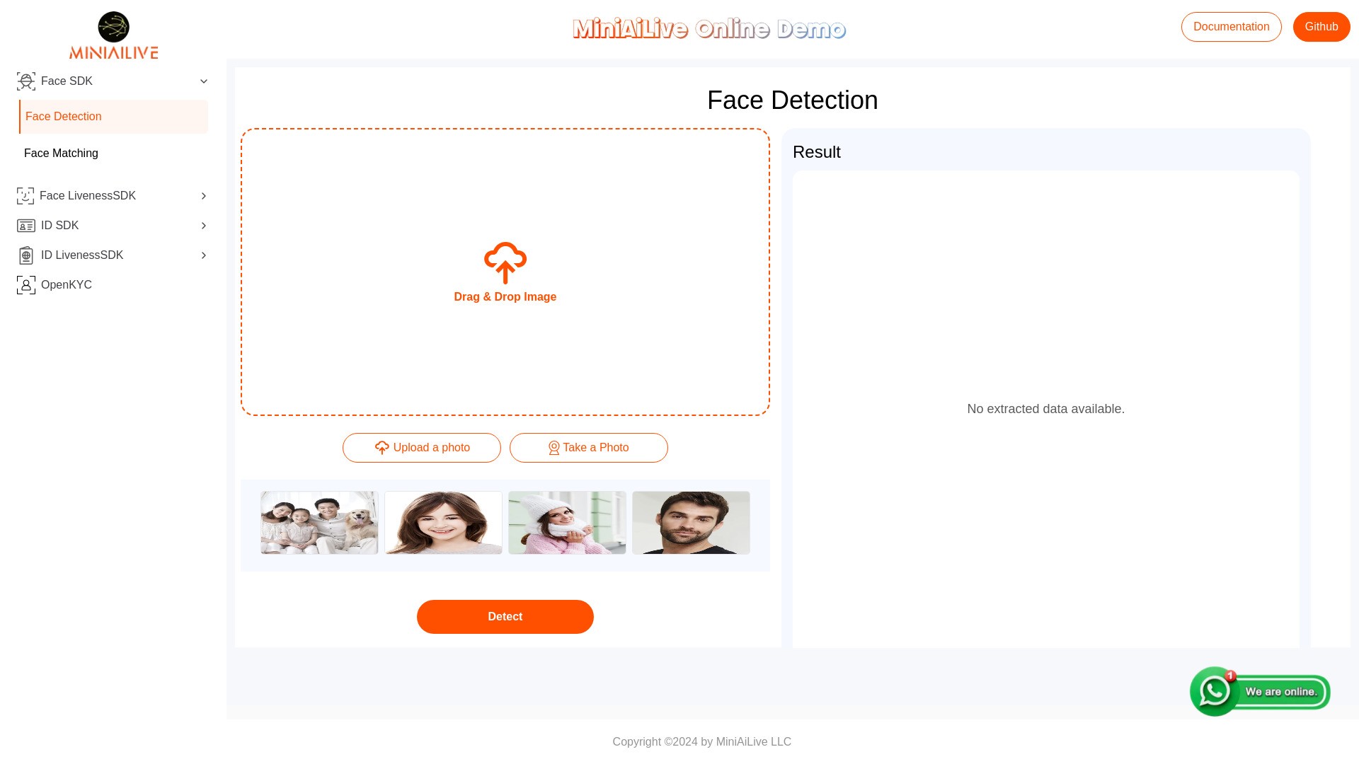 Face & ID Recognition Online Demo 截图