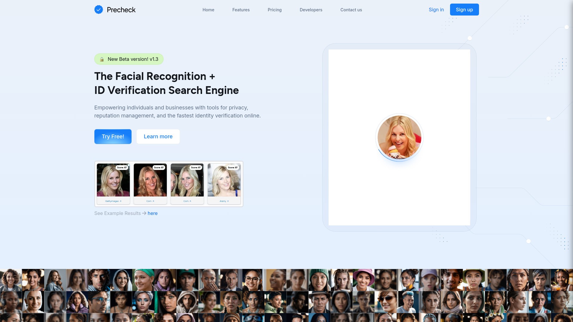 Precheck.ai - AI Face data 截图