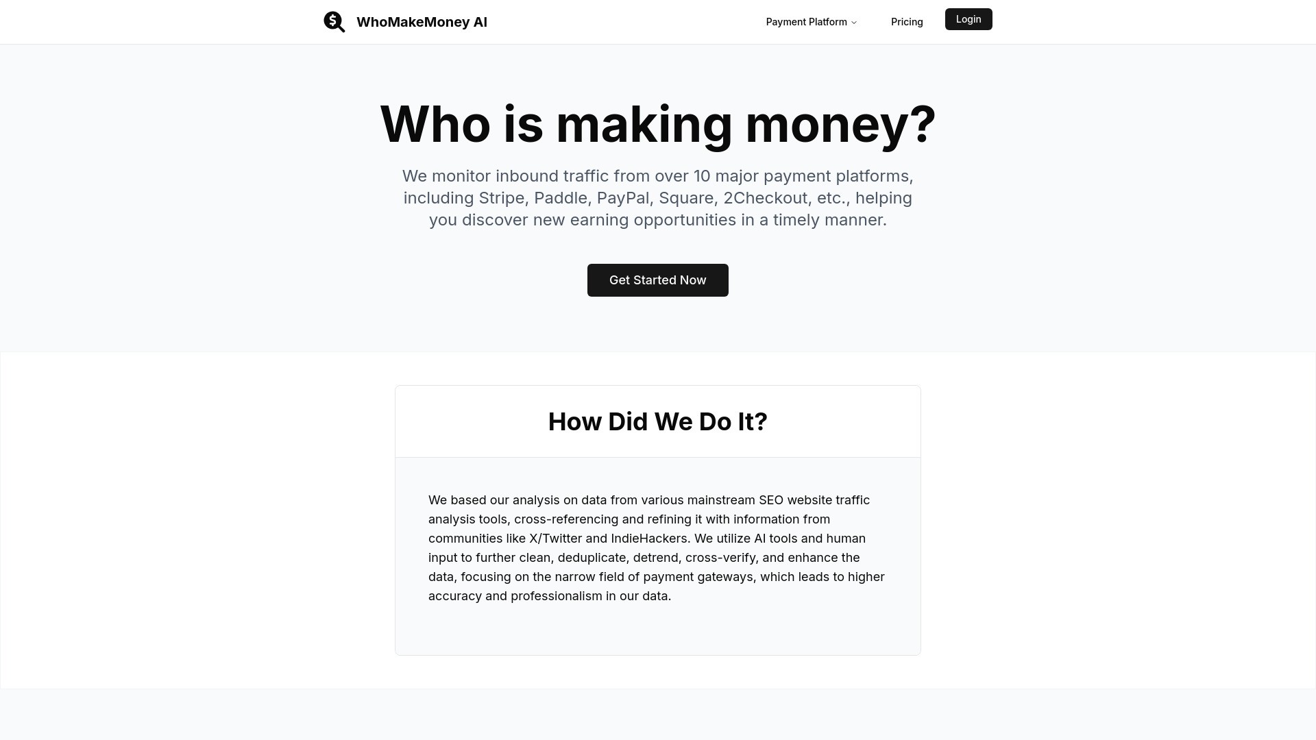 WhoMakeMoney AI 截图