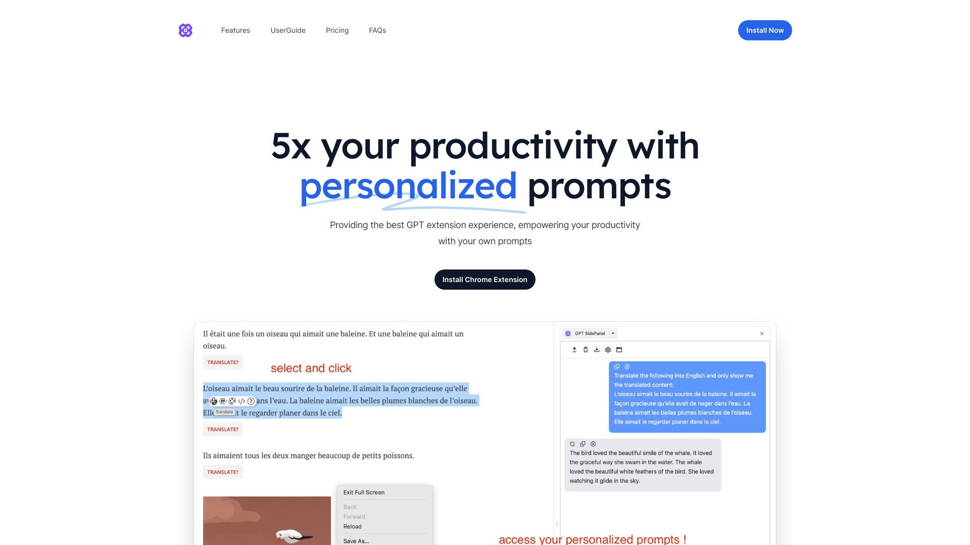 GPT SidePanel 截图