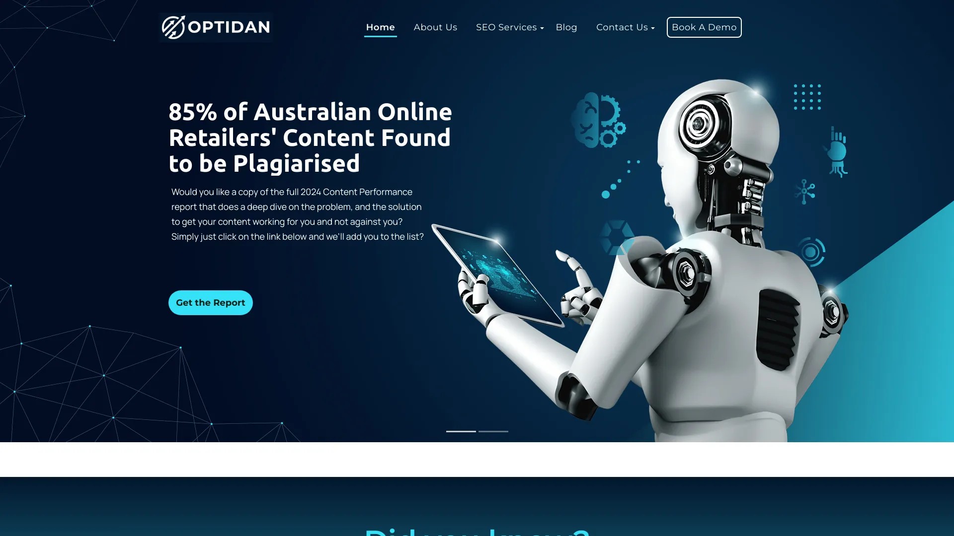 AI SEO Service in Australia | Optidan 截图
