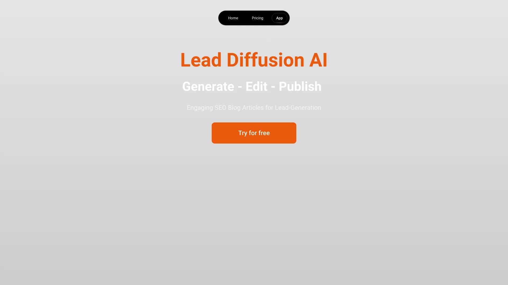 Lead Diffusion AI 截图