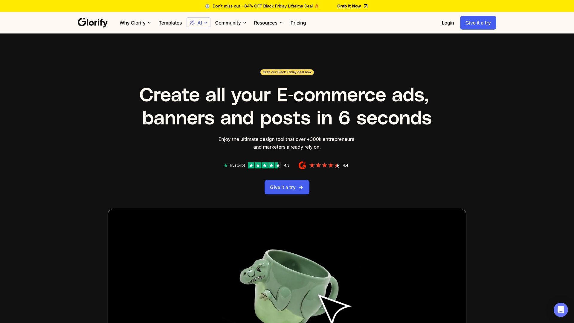 Glorify 3.0 Design Tool Powered by AI 截图