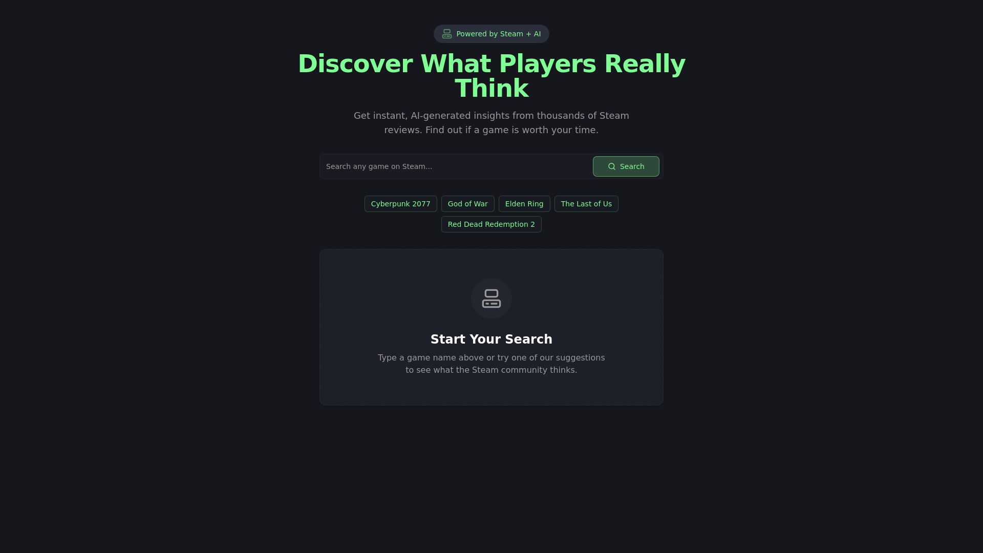 Steam Summarize 截图