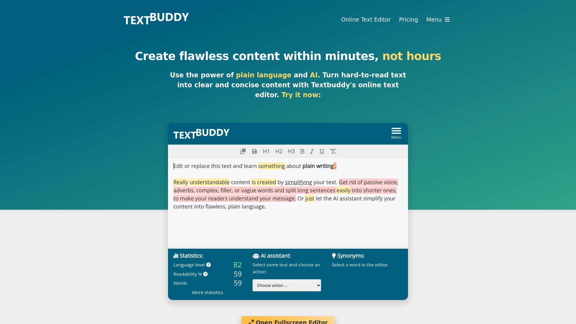AI Text Editor 截图