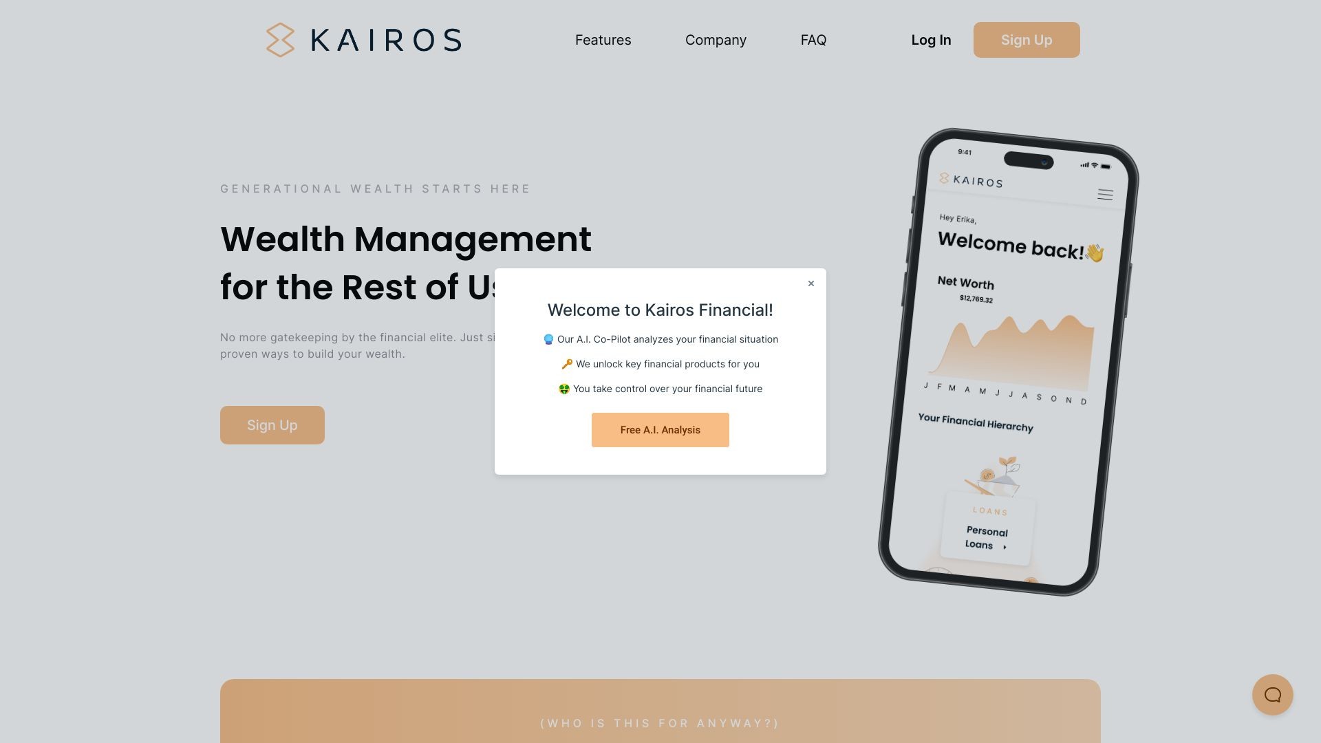 Kairos Financial 截图