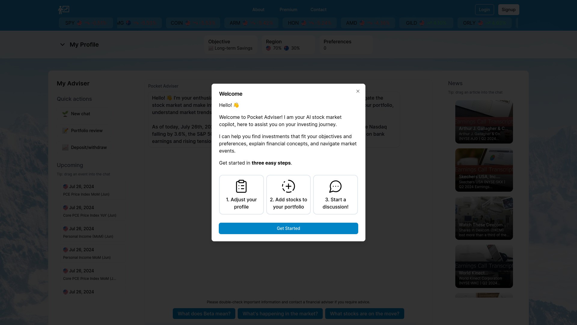 Pocket Adviser 截图