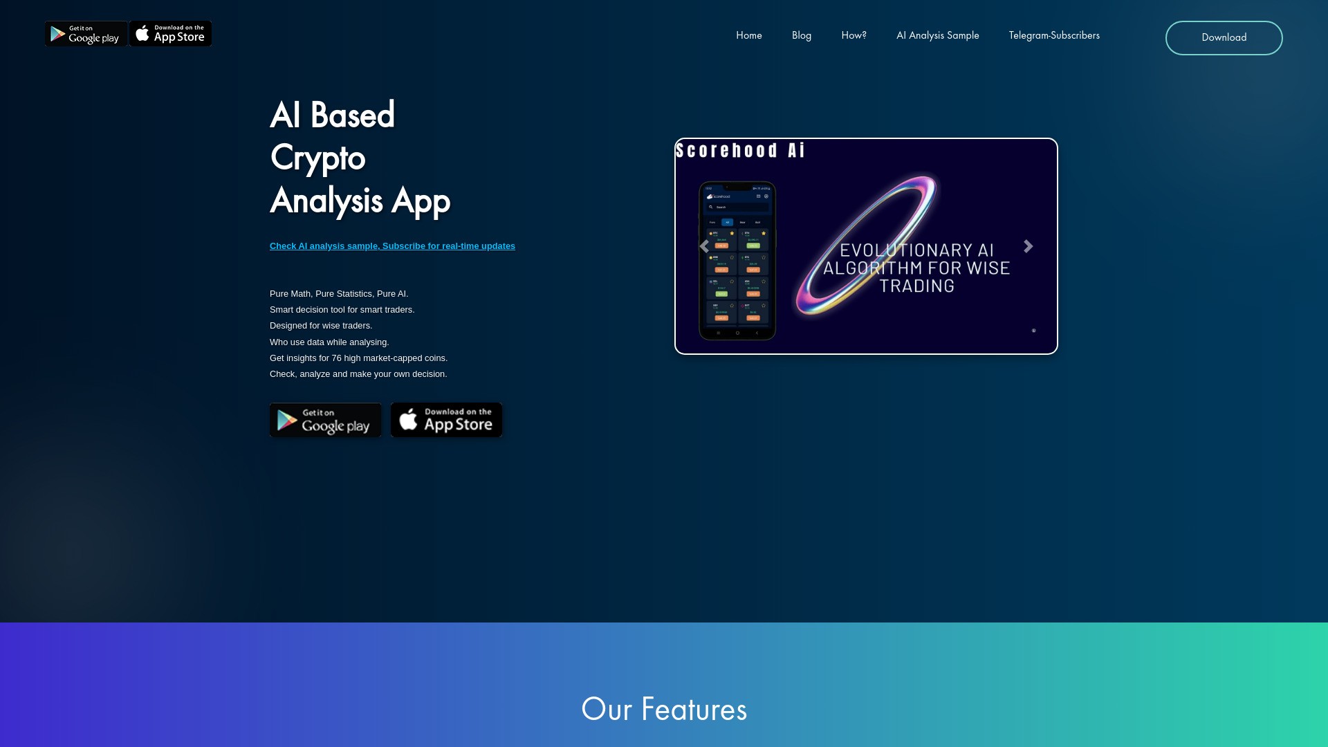 Scorehood Bull/Bear Crypto Analysis App 截图