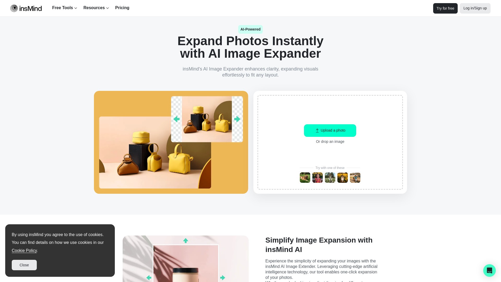 insMind AI Image Expander 截图